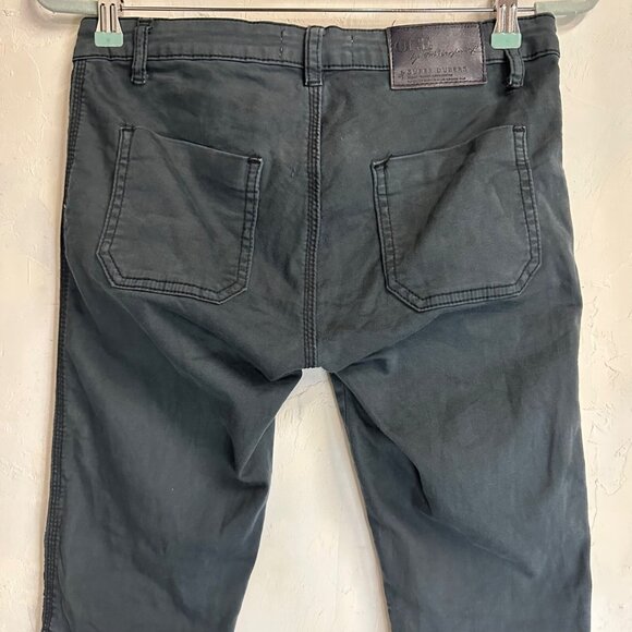 One Teaspoon Super Duper Distressed Cropped Jeans Blue Womens 25 - Picture 6 of 10